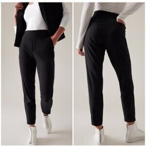 Athleta Brooklyn Mid-Rise Ankle Pant in Black Women’s Size 6 *EUC